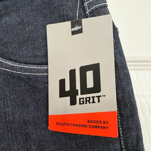 Duluth Trading Co Men's Deep Indigo Straight Jeans - Picture 2 of 4